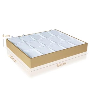 صينية فاخرة عالية الجودة ناعمة في المخزون للأقراط والخواتم والقلادات صواني عرض مجوهرات من الجلد الصناعي - Product Image 4