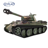 Tanque RC Henglong 3879-1 PRO, Escala 1/16, Modelo Panther Ausf G, 2.4 Ghz, con Humo, Sonido, Radio, Disparo de BB, Control Remoto, Baterías Metálicas