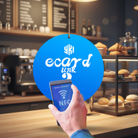 Plaque de suspension professionnelle en PVC étanche avec puce NFC et RFID NTAG213 215 216 pour réseaux sociaux, adhésion et paiement