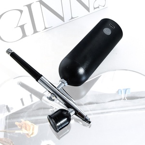 Xách tay <span class=keywords><strong>Airbrush</strong></span> <span class=keywords><strong>Set</strong></span> cho móng tay nghệ thuật sơn móng tay bánh sơn tạm thời Tattoo Kits sáng tạo <span class=keywords><strong>Stencil</strong></span> ứng dụng máy nén - Product Image 2