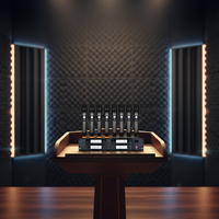 Système U808 professionnel UHF Microphone à main sans fil Clip de collier à 8 canaux Microphone serre-tête