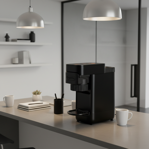 Machine à café expresso portable 4 en 1 sans fil, alimentée par batterie, pour capsules et café moulu, USB, voyage, camping, bureau, hôtel - Product Image 1