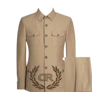 Traje de negocios Zhongshan de una sola botonadura de marca de tamaño grande de comercio exterior para África Sudáfrica entidad mayorista - Product Image 3