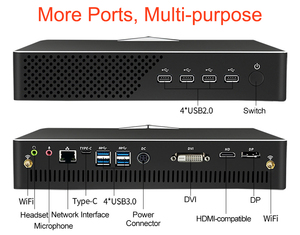 NEW 10Th Gen Core I9-10900F I7-10700F I3-10100F I5-10400F GTX1650 4G <strong>Desktop</strong> <strong>Computer</strong> 2*DDR4 M.2 Win 10 AC <strong>Wifi</strong> Gaming Mini PC - Product Image 6