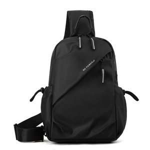 Sac de poitrine WePower pour homme, sac bandoulière multifonctionnel en nylon, tenues de tous les jours, été 2024, noir, gris, bleu foncé, vert militaire - Product Image 4