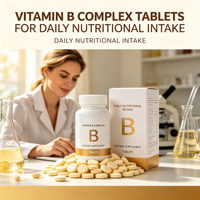 Complément Alimentaire Naturel à Base de Vitamine B en Comprimés pour Adultes Certifié Halal