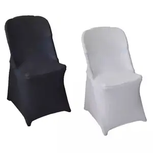Оптовая продажа дешевых пластиковых складных стульев для сада, белого/черного цвета, для вечеринок, свадеб