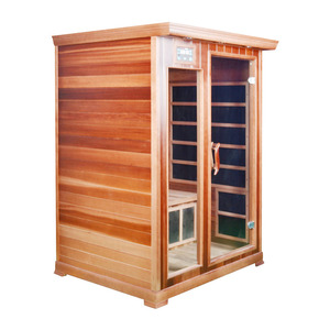Sauna de infrarrojos para 2 personas, habitación de cedro rojo - Product Image 1
