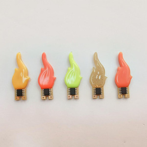 หลอดไฟ LED รูปเปลวไฟ สีแดงและสีเขียว แบบ COB กระพริบ DC 3V แสงกะพริบ หลอดไฟ LED แบบเส้นใย สำหรับตกแต่งงาน DIY งานปาร์ตี้ และงานประดิษฐ์ - Product Image 6