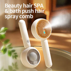 Peine de mensaje en aerosol, cepillo recargable para depilación de mascotas, peine de masaje en aerosol para mascotas, peines para gatos con mango, cepillo de vapor para mascotas - Product Image 2
