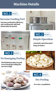 Two Suitable Stainless Steel Automatic <b>Sheller</b> for Commercial Use Efficient Garlic Barrel Type Peeling Machine Easy to Operate - Product Image 2