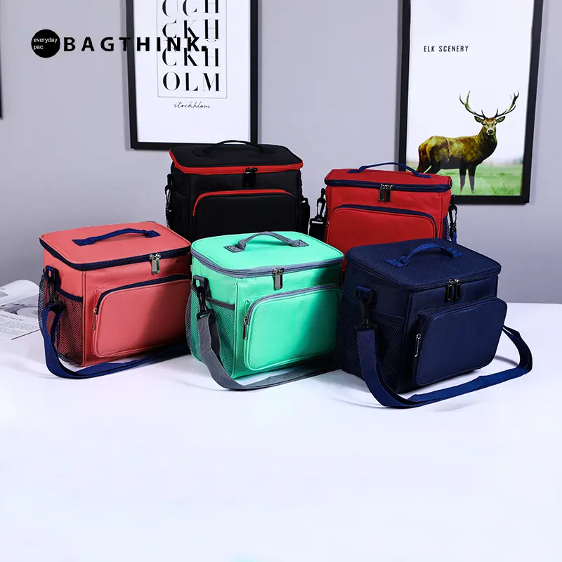 Wholesale insulated picnic insulated cooler bag men women kids school cooler lunch bag high quality delivery food bag in cooler