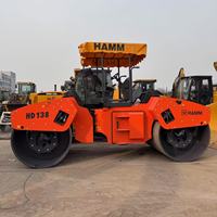 Rouleau compacteur vibrant à tambour unique HAMM HD138 de 13,4 tonnes, moteur diesel, pompe et moteur, prix bas, machine robuste