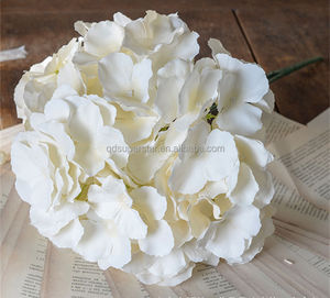 C-223 Accessoires de photographie de mariage en intérieur, vente en gros d'usine, fleurs artificielles en soie couleur champagne, bouquet d'hortensias artificiels à 5 têtes - Product Image 6