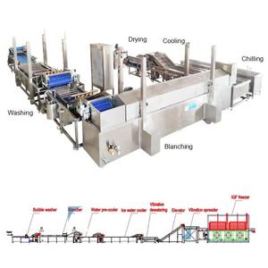 औद्योगिक जमे हुए ओकरा प्रसंस्करण लाइन टर्की संयंत्र स्वचालित ताजा ओकरा वाशिंग विस्फोट फ्रीजर मशीन - Product Image 3