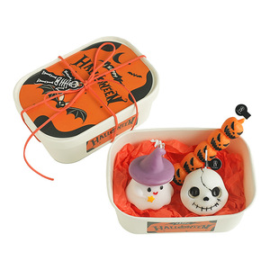 Ensemble de bougies d'Halloween en mélange de soja motif <span class=keywords><strong>citrouille</strong></span> mignonnes, idéal pour les détaillants de produits de fêtes, vente en gros, conforme REACH - Product Image 5