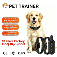 Collar de Adiestramiento para Perros Recargable e Impermeable con Control Remoto, Collar Antiladridos con Descarga Eléctrica para el Adiestramiento de Mascotas