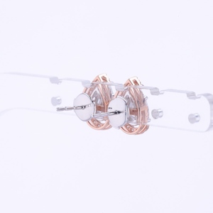 Starsgem 14K Solid Gold 2 style portant des clous de boucle d'oreille en diamant de laboratoire HPHT à la mode en forme de poire 1ct DEF VS - Product Image 2
