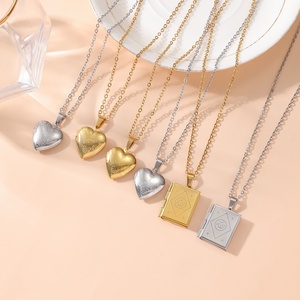 Sabır Kalp Kolye Müslüman Arapça Yazılı İslam Kaligrafi Kolye Paslanmaz Çelik Moda Takı Kolyeler Kadınlar için Ramazan Bayramı - Product Image 1