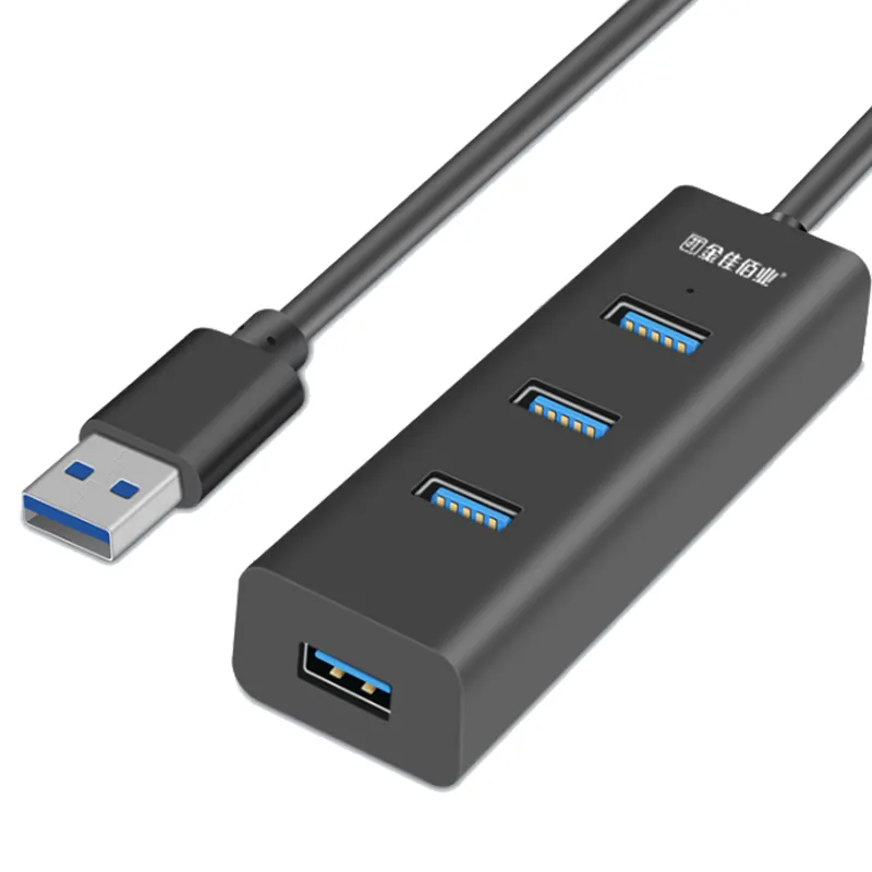 Usb3.0 Hoge Snelheid 4-Poort Hub 4-In-1 Hub Voor Notebook Pc Converter Verlengkabel 1.2M