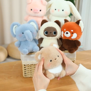 Ornement de poupée en peluche petit éléphant petite poupée castor accompagnant l'apprentissage et <span class=keywords><strong>la</strong></span> construction apprentissage et poupée d'élevage d'enfant - Product Image 1