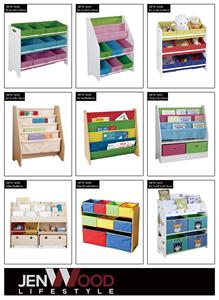 ASTM-organizador de juguetes de tela de madera BSCI para niños, 9 cubos de almacenamiento de tela no tejida, estante de almacenamiento de Juguetes - Product Image 2