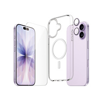 Ensemble d'accessoires 3-en-1 : Protection d'écran en verre trempé HD et cache-objectif pour coque de téléphone portable iPhone 17 Series