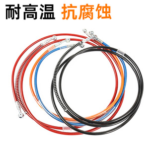 Tuyau de frein M8 en acier haute pression pour moto, pièce de rechange universelle pour frein avant et arrière, vert - Product Image 5