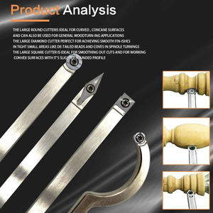 8 cái/bộ Carbide gỗ Máy tiện công cụ Pro hoán đổi cho nhau grip xử lý chèn Cutter gỗ chuyển công cụ thiết lập - Product Image 3