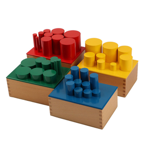 Đồ Chơi Giáo Dục Sớm Hình Trụ Màu Montessori Hình Trụ Cảm Giác Trò Chơi Có Núm Cho Trẻ Mới Biết Đi - Product Image 2