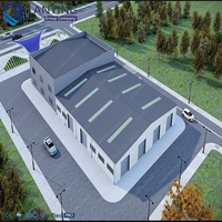 Cadre de structure en acier galvanisé étanche pour l'extérieur, abri de voiture pour parking, garage, supermarché, abri agricole