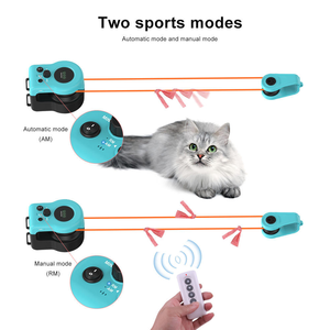 Giocattolo <span class=keywords><strong>Laser</strong></span> per Gatti in Plastica Certificato CE, Moderno Gioco Interattivo Automatico a 3 Velocità Ricaricabile con Telecomando per Gatti - Product Image 6