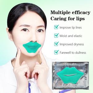 Patchs repulpants au collagène en gel cristallin végétalien personnalisables pour le sommeil, masques en feuille raffermissants pour les lèvres au thé vert, vitamine C, ODM SPA OEM - Product Image 4