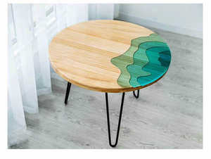 Résine époxy liquide double composant, haute brillance et sans bulles, transparente comme du cristal, écologique, pour la construction de tables - Product Image 4
