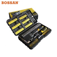 BOSSAN 2019 nuevo diseño 130 pieza, alta calidad, material de cromo vanadio, brocas y enchufes Juego de Herramientas
