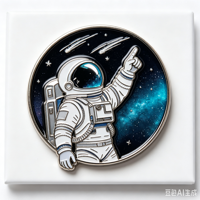 Ensemble de badges personnalisés en émail dur, astronaute, broche en alliage de zinc pour sac à dos, décoratif, souvenir, cadeau
