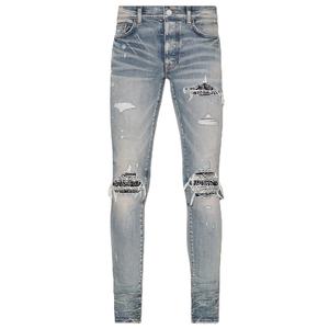 Nouvel arrivage de jeans taille haute vintage coupe ajustée stylisé pour petit ami jeans bon marché en denim - Product Image 1