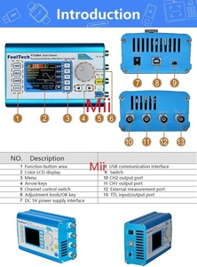 Générateur de signaux multifonctionnel numérique FeelTech FY2300 12M 20M DDS à double canal, fréquencemètre et analyseur de fonction, avec une stabilité accrue - Product Image 2