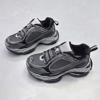 Chaussures de marche pour femmes style coréen à semelle épaisse et doublées, modèle Paris, nouvelle collection hiver 2025, chaudes, décontractées, color-block, avec amorti