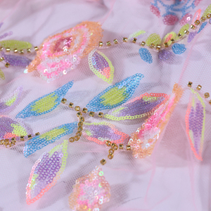 CJ Latest Style African Embroidered Bridal <strong>Lace</strong> <strong>Fabrics</strong> , Custom <strong>Heavy</strong> Beaded Crystal 3d <strong>Lace</strong> <strong>Fabric</strong> for Wedding - Product Image 6