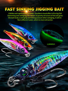 Nuovi Jigs a passo lento <span class=keywords><strong>con</strong></span> stampa 3D Saltwater Glow Vertical Metal Jigs <span class=keywords><strong>con</strong></span> ganci di assistenza <span class=keywords><strong>esche</strong></span> da Jigging da <span class=keywords><strong>pesca</strong></span> Offshore - Product Image 5