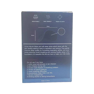 Impression de logo personnalisé Conception gratuite Taille Forme des lèvres Meilleure respiration Bande buccale pour homme femme avec boîte d'emballage personnalisée - Product Image 4