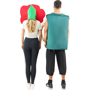 Conjunto de Disfraz de Flor y Botella de Agua para Adultos Unisex, Traje de Cosplay para Fiesta de Halloween, Primavera 2025 - Product Image 5