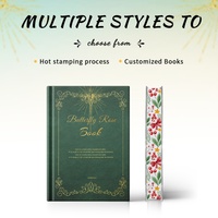Libro Personalizado de Tapa Dura con Bordes de Colores y Estampado en Dorado, Papel Offset Único, Diseño de Libro Personalizado para Clientes