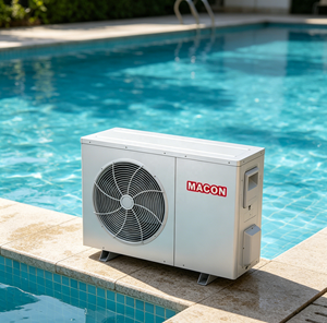 Bomba de Calor Pequeña Aire-Agua para Piscina R32, Calentador de Spa 3000BTU 60HZ, Calentador de Piscina Inverter - Product Image 4