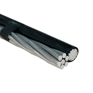 Electric 600V XLPE Insulated Aluminum Conductor Duplex 6/4/2AWG Service Drop Cable