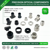 Custom Precision Aluminum CNC Machining Optical Components AL6061 AL7075 Optical Instrument Parts OEM ODM Service