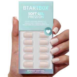 BTArtbox Uñas Postizas de Gel Suave de Color Sólido Premium, Suministros al por Mayor, Uñas Falsas Cuadradas Cortas Pre-Hechas Lisas con Pegamento - Product Image 1