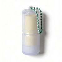 Tube de baume à lèvres personnalisé 3,8 g couleur PANTONE avec chaîne de perles, conteneur de rouge à lèvres cylindrique portable, emballage cosmétique DIY, sérigraphie