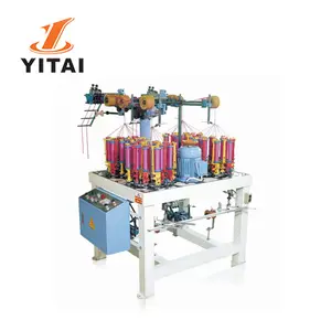 Yitai 16 Spindle High Speed Shoe Laces , Elastic Rope Braiding Machine